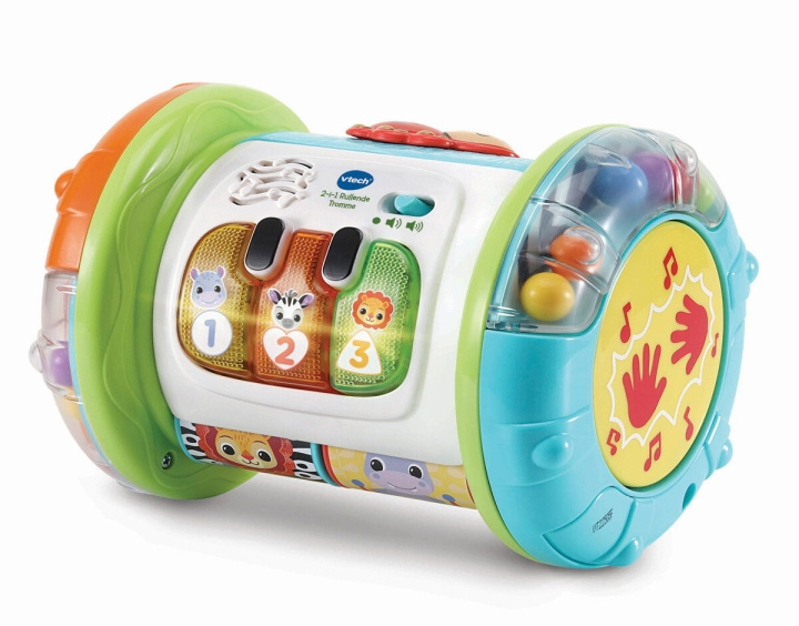 VTech 2- In 1 Rolling Explorer Drum DK (950-562632) i gruppen LEGETØJ, BØRN & BABY / Babyleg (0-3 år) / Aktivitetslegetøj hos TP E-commerce Nordic AB (D02466)