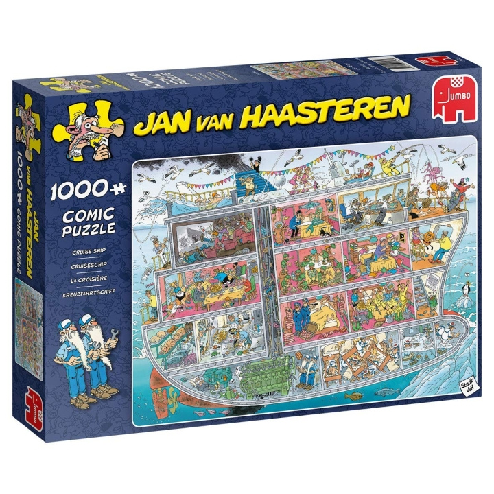 Jan van Haasteren Krydstogtskib (1000 brikker) (JUM0021) i gruppen SPORT, FRITID & HOBBY / Hobby / Puslespil hos TP E-commerce Nordic AB (D02491)