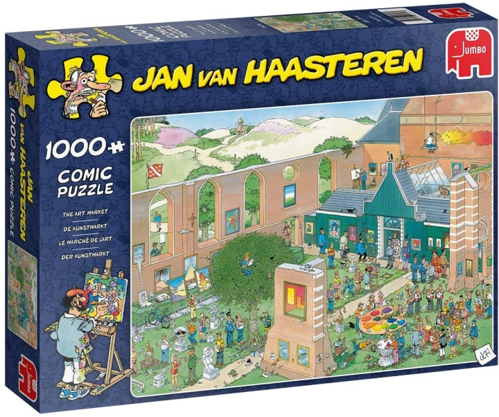 Jan van Haasteren Kunstmarkedet, puslespil med 1000 brikker (JUM0022) i gruppen SPORT, FRITID & HOBBY / Hobby / Puslespil hos TP E-commerce Nordic AB (D02492)