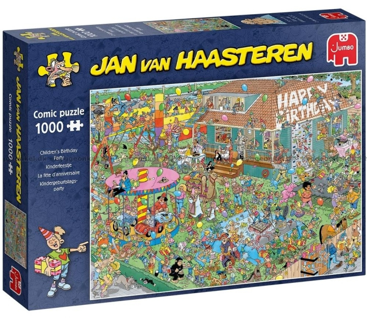 Jan van Haasteren Børnefødselsdag (1000 brikker) (JUM0035) i gruppen SPORT, FRITID & HOBBY / Hobby / Puslespil hos TP E-commerce Nordic AB (D02535)