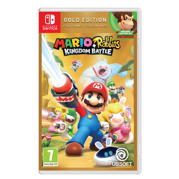 Mario + Rabbids Kingdom Battle (Gold Edition) (Switch) i gruppen HJEMMEELEKTRONIK / Spilkonsoller og tilbehør / Nintendo Switch / Spil hos TP E-commerce Nordic AB (D02556)