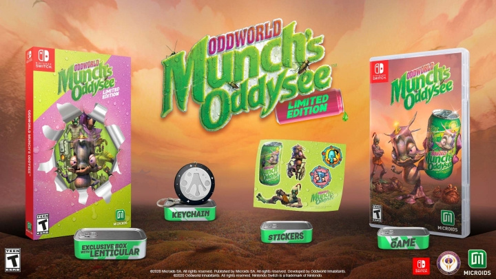 Oddworld Munch\'s Oddysee (Limited Edition) (Switch) i gruppen HJEMMEELEKTRONIK / Spilkonsoller og tilbehør / Nintendo Switch / Spil hos TP E-commerce Nordic AB (D02640)