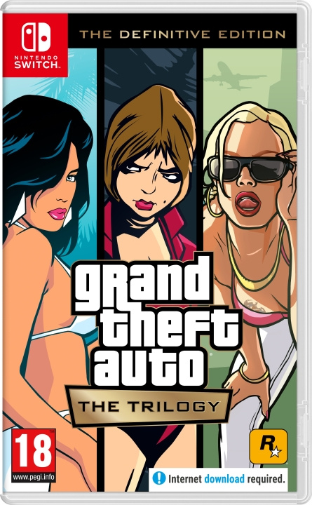 Grand Theft Auto The Trilogy – The Definitive Edition (Switch) i gruppen HJEMMEELEKTRONIK / Spilkonsoller og tilbehør / Nintendo Switch / Spil hos TP E-commerce Nordic AB (D02666)