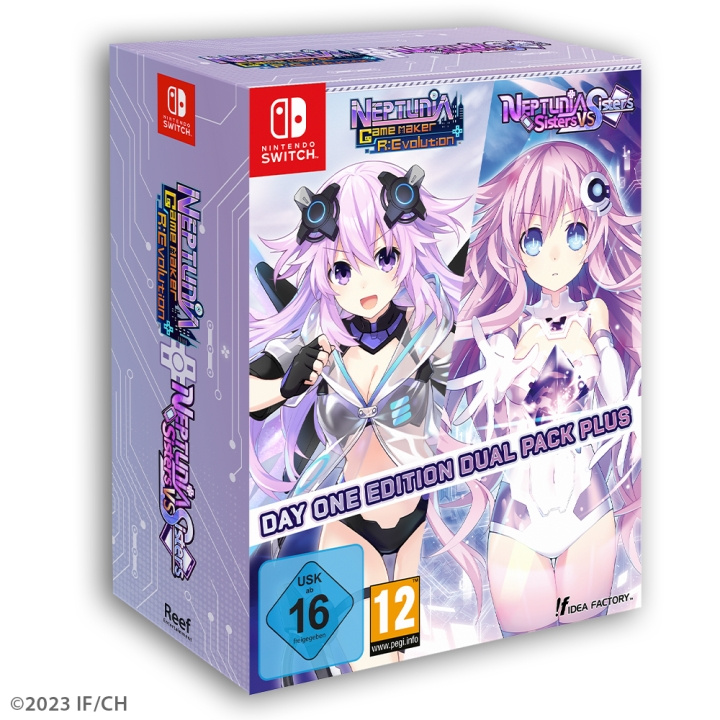 Neptunia Game Maker R:Evolution / Neptunia: Sisters VS Sisters (Day One Edition) (Dual Pack) (Switch) i gruppen HJEMMEELEKTRONIK / Spilkonsoller og tilbehør / Nintendo Switch / Spil hos TP E-commerce Nordic AB (D02792)