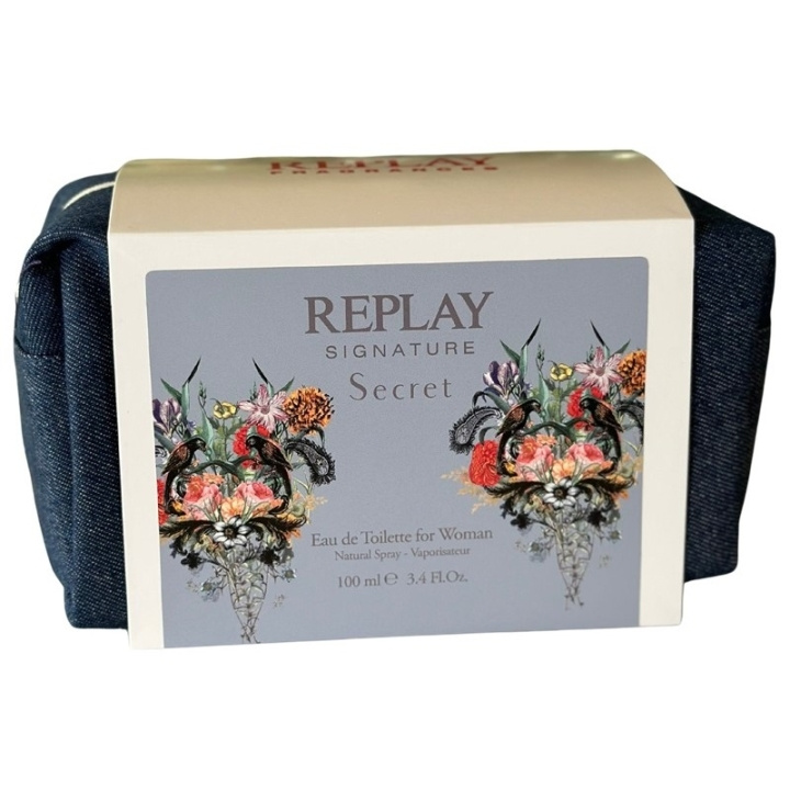 Replay Giftset Replay Signature Secret Woman Edt 100ml + Pochette i gruppen SKØNHED & HELSE / Gaveæske / Gaveæske til hende hos TP E-commerce Nordic AB (D03069)