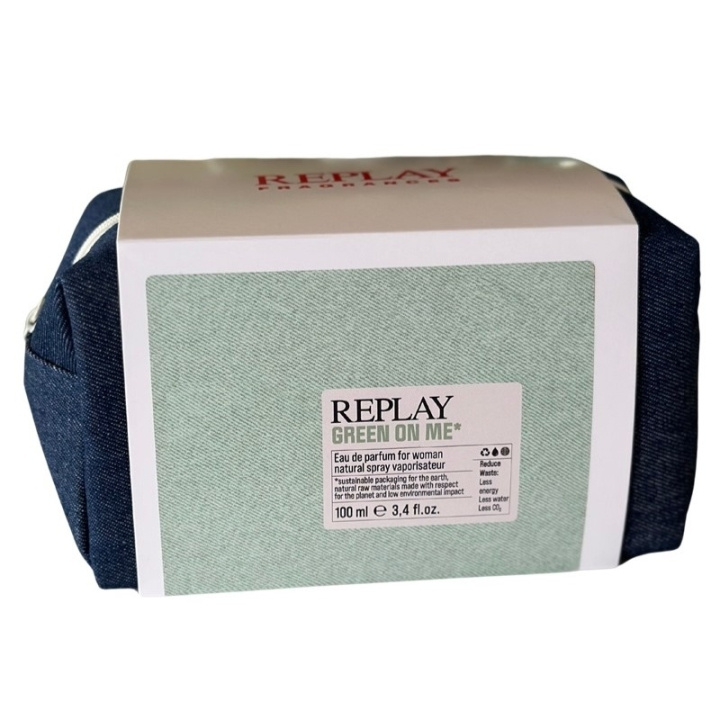 Replay Giftset Replay Green On Me Woman Edp 100ml + Pochette i gruppen SKØNHED & HELSE / Gaveæske / Gaveæske til hende hos TP E-commerce Nordic AB (D03073)