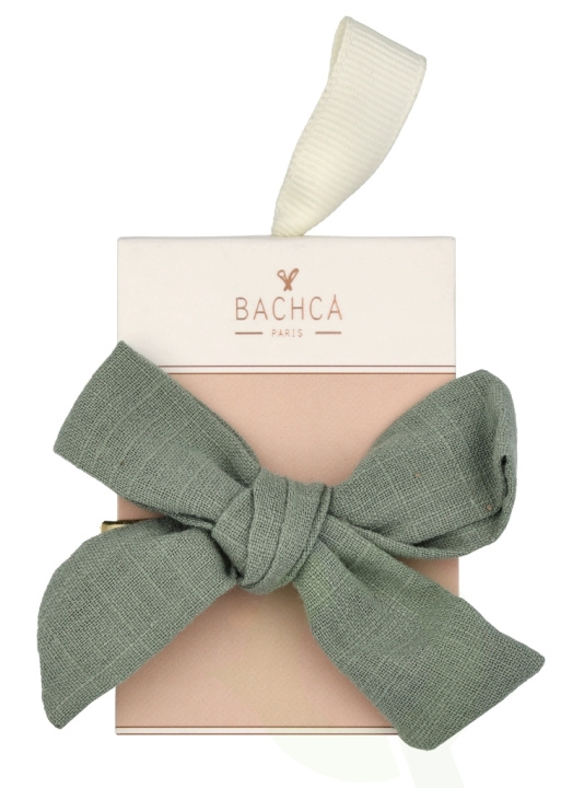 Bachca Paris Alice Bow Hair Clip 1 piece Green i gruppen SKØNHED & HELSE / Hår og styling / Hårtilbehør hos TP E-commerce Nordic AB (D03137)