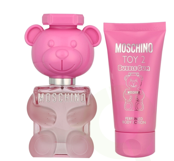 Moschino Toy 2 Bubble Gum Giftset 80 ml Edt Spray 30ml/Body Lotion 50ml i gruppen SKØNHED & HELSE / Gaveæske / Gaveæske til hende hos TP E-commerce Nordic AB (D03150)