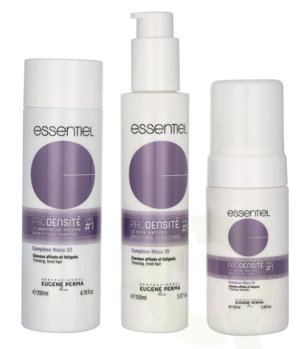 Eugene Perma Essentiel Pro Densite #1 Set 450 ml Shampoo 200ml/Firming Treatment 150ml/Firming Mousse 100ml i gruppen SKØNHED & HELSE / Gaveæske / Gaveæske til hende hos TP E-commerce Nordic AB (D03153)