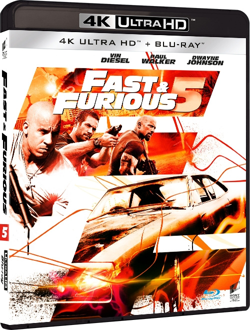 Fast & Furious 5 - 4k Uhd+ Blu ray i gruppen HJEMMEELEKTRONIK / Lyd & billede / Tv og tilbehør / Film / Blu-ray hos TP E-commerce Nordic AB (D03491)