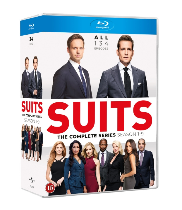 Suits complete collection S1 - S9 i gruppen HJEMMEELEKTRONIK / Lyd & billede / Tv og tilbehør / Film / Blu-ray hos TP E-commerce Nordic AB (D03509)