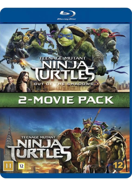 Teenage Mutant Ninja Turtles 1 & 2 (Blu-Ray) i gruppen HJEMMEELEKTRONIK / Lyd & billede / Tv og tilbehør / Film / Blu-ray hos TP E-commerce Nordic AB (D03546)