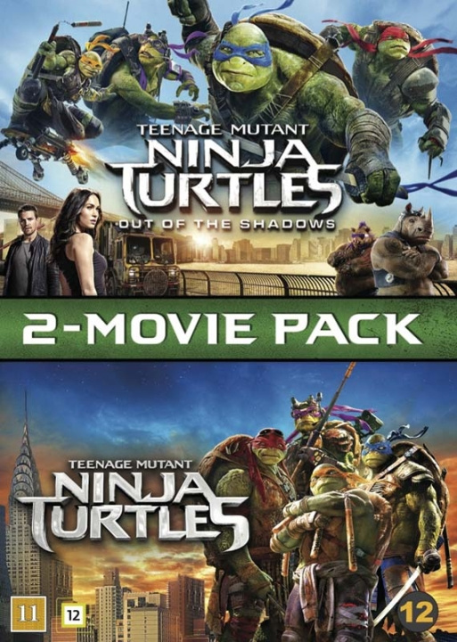 Teenage Mutant Ninja Turtles 1 & 2 - DVD i gruppen HJEMMEELEKTRONIK / Lyd & billede / Tv og tilbehør / Film / DVD hos TP E-commerce Nordic AB (D03547)