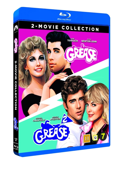 Grease 1 & 2 (Remastered)(Blu-Ray) i gruppen HJEMMEELEKTRONIK / Lyd & billede / Tv og tilbehør / Film / Blu-ray hos TP E-commerce Nordic AB (D03549)