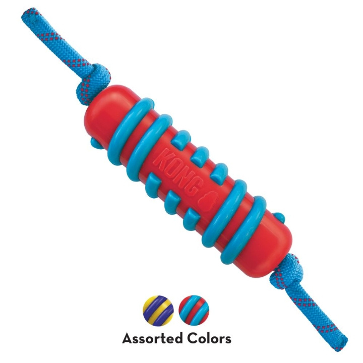 Kong Jaxx Brights Stick med reb Assorted 36cm Large - (KongPJB12E) i gruppen HJEM, HUS & HAVE / Tilbehør til dyr / Hund hos TP E-commerce Nordic AB (D03799)