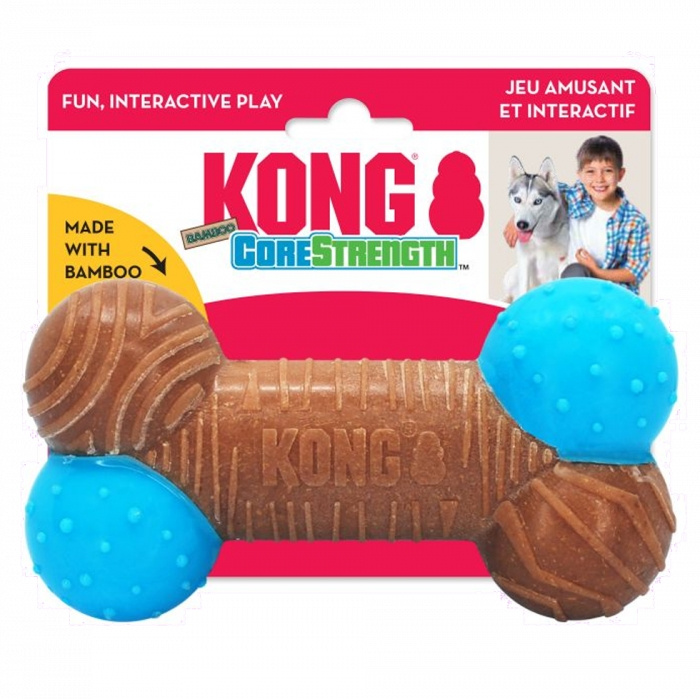 Kong CoreStrength Bamboo Bone 16x8cm - (KongBMB12E) i gruppen HJEM, HUS & HAVE / Tilbehør til dyr / Hund hos TP E-commerce Nordic AB (D03804)