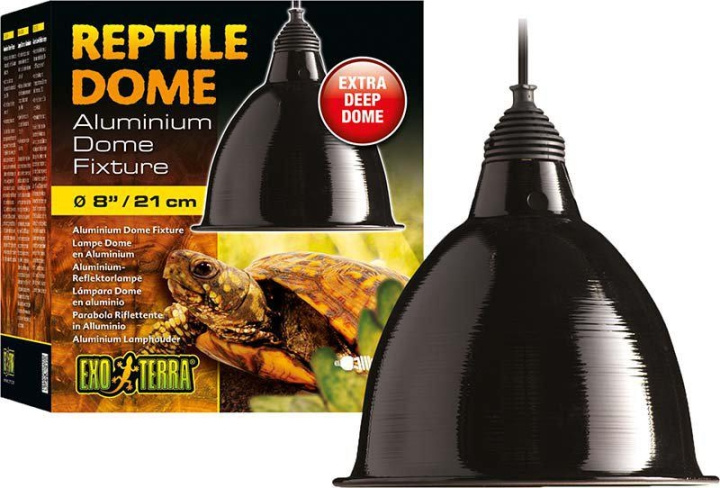 Exoterra Reptilkuppel Large Ø21Cm Max 160W - (220.7078) i gruppen HJEM, HUS & HAVE / Tilbehør til dyr / Tilbehør til terrarier hos TP E-commerce Nordic AB (D03865)