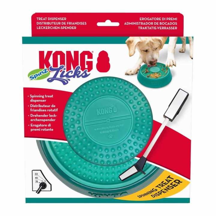 Kong Licks Spinz L 20x20x4,5cm i gruppen HJEM, HUS & HAVE / Tilbehør til dyr / Hund hos TP E-commerce Nordic AB (D03941)