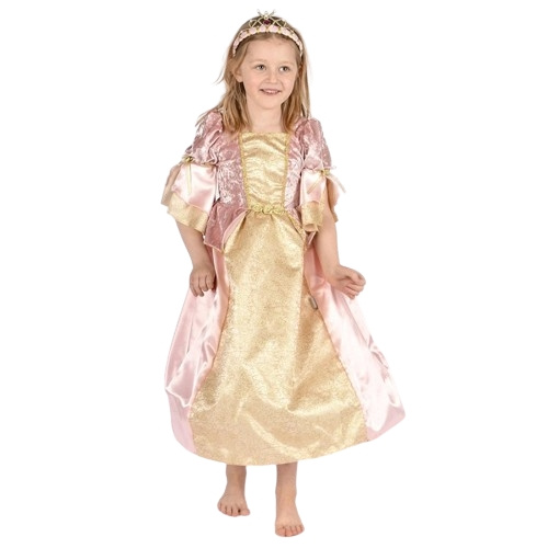 Den Goda Fen Royal prinsessekjole - pink (122-128 cm) (F66601) i gruppen LEGETØJ, BØRN & BABY / Legetøj / Udklædning hos TP E-commerce Nordic AB (D04127)