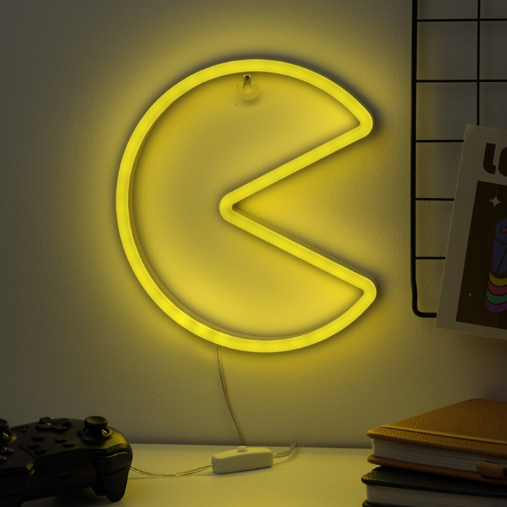 Paladone Pac Man LED-neonlys, der kan monteres på væggen i gruppen HJEM, HUS & HAVE / Smart hjem / Smart belysning hos TP E-commerce Nordic AB (D04280)