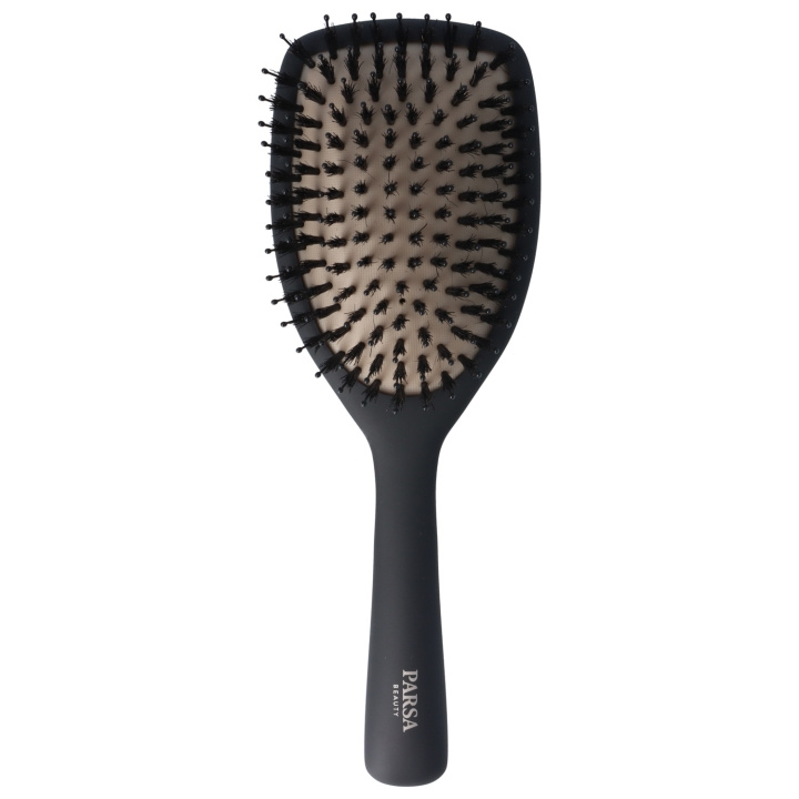 Parsa KERATIN CARE & SHINE PADDLE BRUSH - Sort - L i gruppen SKØNHED & HELSE / Hår og styling / Hårbørster hos TP E-commerce Nordic AB (D04399)