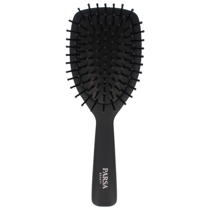 Parsa Carbon Antistatic Paddle Brush - Sort - S i gruppen SKØNHED & HELSE / Hår og styling / Hårbørster hos TP E-commerce Nordic AB (D04404)