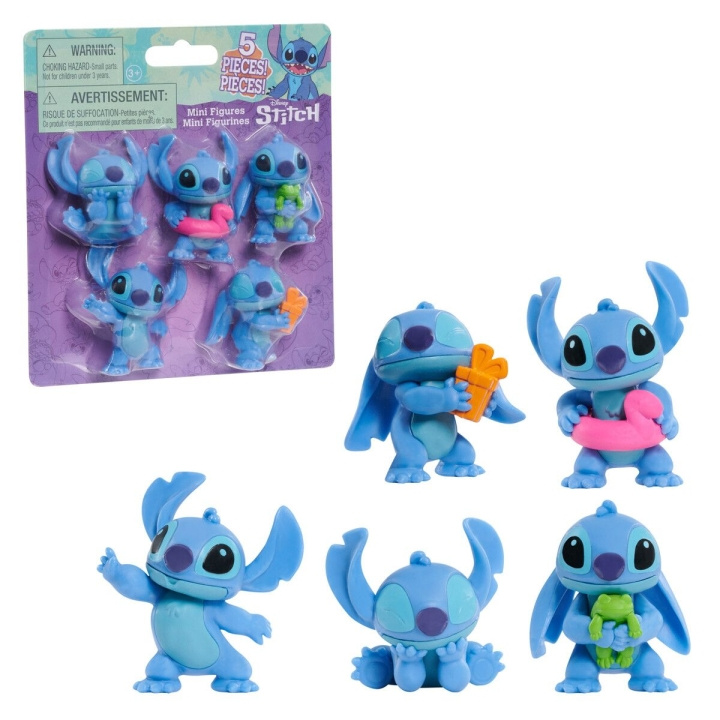 Disney Stitch - Figurer 5 pakke 5,5 cm (302-46257) i gruppen LEGETØJ, BØRN & BABY / Legetøj / Figurer, miniaturer og tilbehør hos TP E-commerce Nordic AB (D04450)