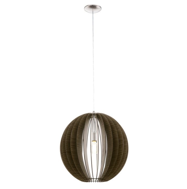 Eglo COSSANO PENDANT - Eg - 50 cm diameter - satineret nikkel i gruppen HJEMMEELEKTRONIK / Lys / Loftslamper hos TP E-commerce Nordic AB (D04454)