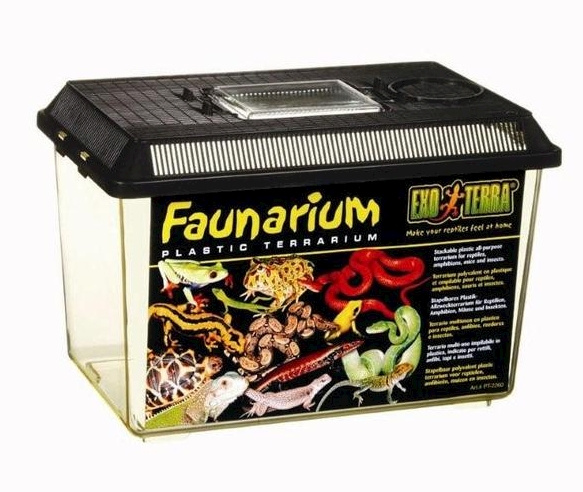 Exoterra Faunarium Medium plastterrarium 30x19,5x20,5cm i gruppen HJEM, HUS & HAVE / Tilbehør til dyr / Tilbehør til terrarier hos TP E-commerce Nordic AB (D04467)