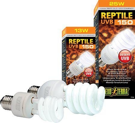 Exoterra Reptile Uvb 150 Fluorescerende lampe 25W E27 - (220.1881) i gruppen HJEM, HUS & HAVE / Tilbehør til dyr / Tilbehør til terrarier hos TP E-commerce Nordic AB (D04568)