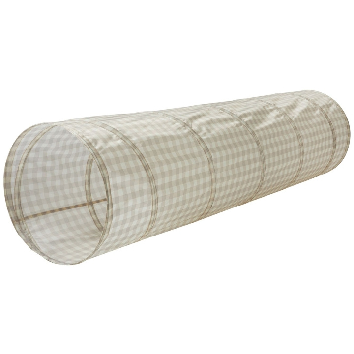 3 Sprouts Legetunnel, Gingham/Beige - (ITLGBG) i gruppen LEGETØJ, BØRN & BABY / Babyleg (0-3 år) / Aktivitetslegetøj hos TP E-commerce Nordic AB (D04619)