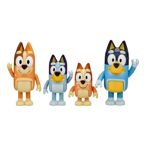 Bluey Figur 4-pak - Familiepakke (90077) i gruppen LEGETØJ, BØRN & BABY / Legetøj / Figurer, miniaturer og tilbehør hos TP E-commerce Nordic AB (D04636)