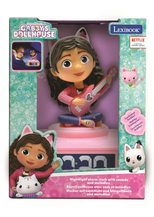 Gabby\'s Dollhouse Vækkeur med natlys og lyde (80114) i gruppen LEGETØJ, BØRN & BABY / Børneværelse / Øvrig indretning hos TP E-commerce Nordic AB (D04705)