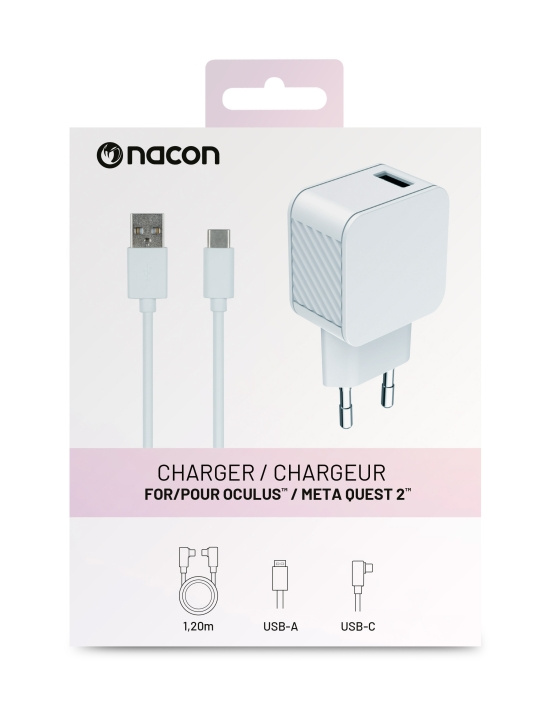 NACON Meta Quest 2: A/C-adapter (META QUEST 2) i gruppen HJEMMEELEKTRONIK / Spilkonsoller og tilbehør / Øvrige spil hos TP E-commerce Nordic AB (D04847)