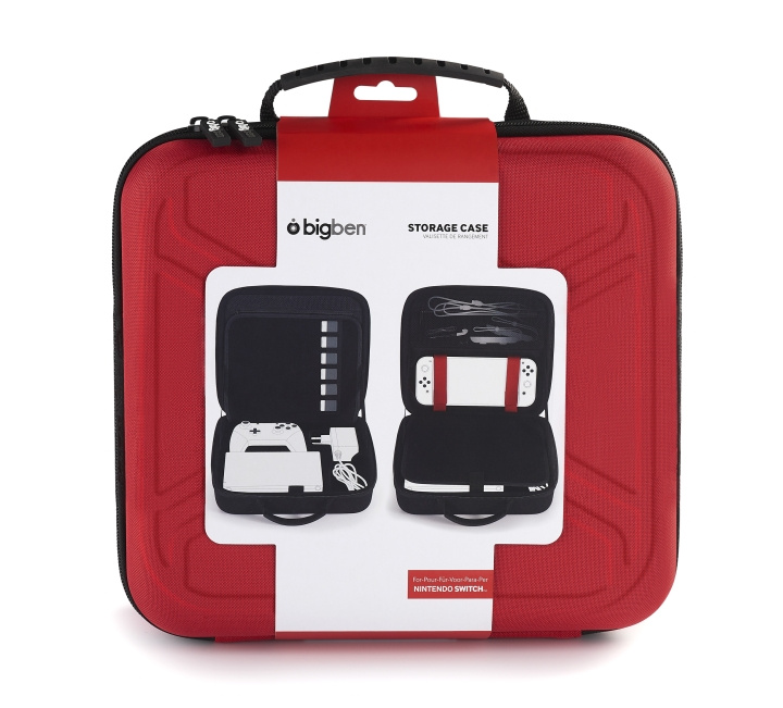 NACON Bigben Storage Case Red Hard Case til Switch inkl. dockingstation Kompatibel med Switch Lite/OLED i gruppen HJEMMEELEKTRONIK / Spilkonsoller og tilbehør / Nintendo Switch Lite hos TP E-commerce Nordic AB (D04867)