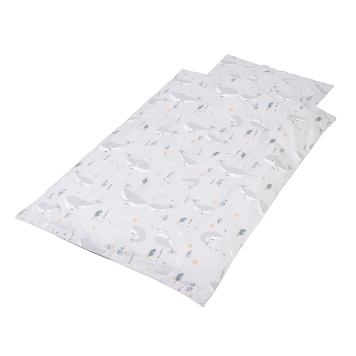 Babytrold Junior sengetøj - 100x140 - Hval (17-71HV) i gruppen LEGETØJ, BØRN & BABY / Børnetekstiler / Sengetøj hos TP E-commerce Nordic AB (D04921)