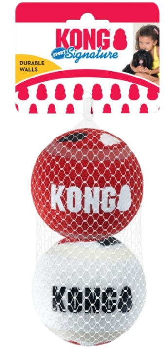 Kong Signature Sport-bolde 2-pak 8 cm L - (KongSKSB12E) i gruppen HJEM, HUS & HAVE / Tilbehør til dyr / Hund hos TP E-commerce Nordic AB (D04956)