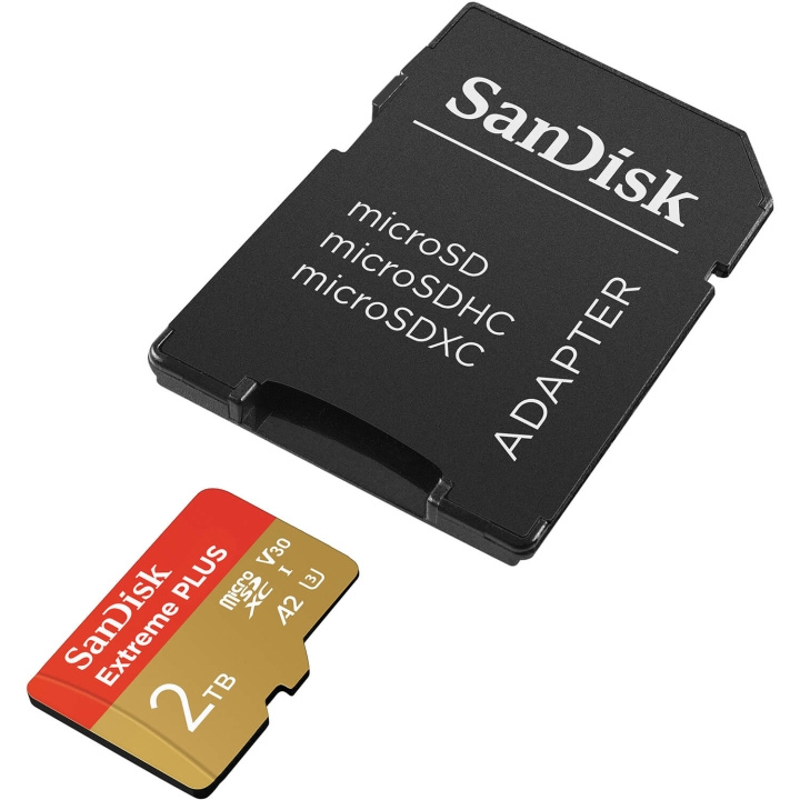 SanDisk Hukommelseskort MicroSDXC Extreme Plus 2TB UHS-I Med Adapter i gruppen HJEMMEELEKTRONIK / Lagringsmedier / Hukommelseskort / MicroSD/HC/XC hos TP E-commerce Nordic AB (D05361)