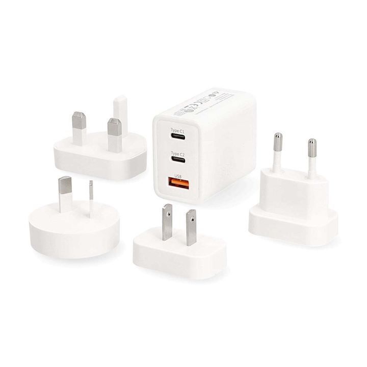 Nedis Rejseadapter | 100 - 240 V AC 50/60 Hz | 65 W | Hvid i gruppen HJEM, HUS & HAVE / Elektricitet & Belysning / Rejseadaptere hos TP E-commerce Nordic AB (D05484)