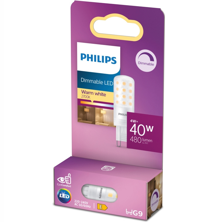 Philips LED G9 Kapsel 4W (40W) Dimbar 480lm i gruppen HJEMMEELEKTRONIK / Lys / LED lamper hos TP E-commerce Nordic AB (D05497)