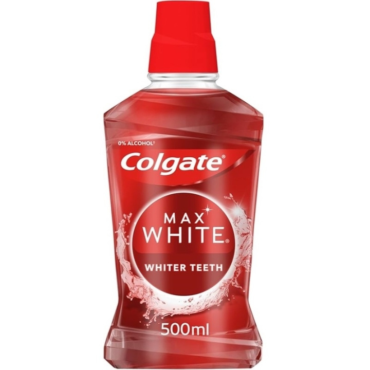 Colgate Max White Mouthwash 500ml i gruppen SKØNHED & HELSE / Oral pleje / Tilbehør til elektriske tandbørster hos TP E-commerce Nordic AB (D05584)