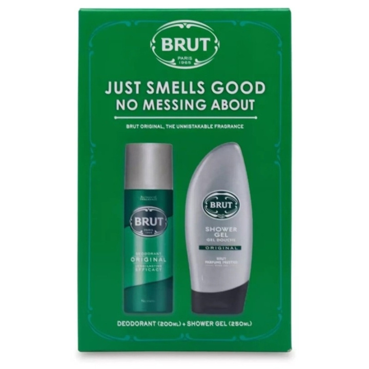 Brut Giftset Brut Original Deodorant 200ml + Shower Gel 250ml i gruppen SKØNHED & HELSE / Duft & Parfume / Deodorant / Deo for ham hos TP E-commerce Nordic AB (D05587)