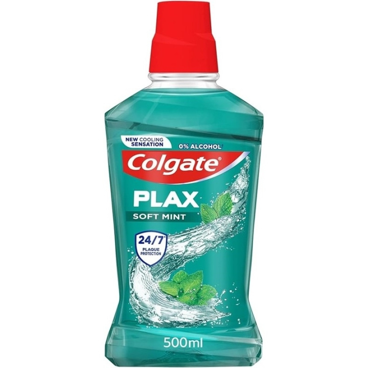 Colgate Plax Mouthwash Soft Mint 500ml i gruppen SKØNHED & HELSE / Oral pleje / Whitening produkter hos TP E-commerce Nordic AB (D05588)