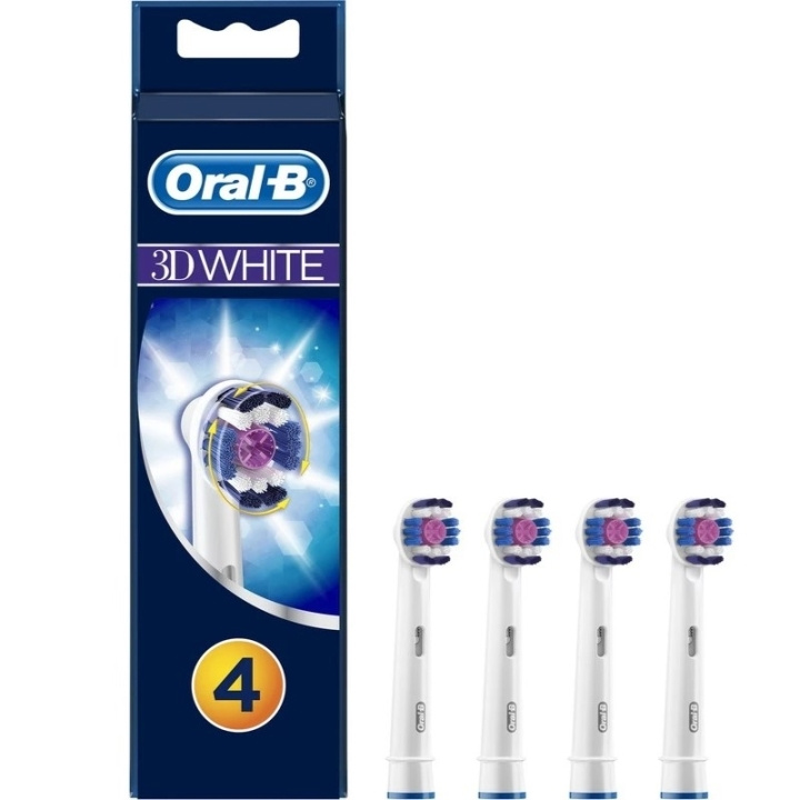 Oral B 3D White Toothbrush Head 4pc i gruppen SKØNHED & HELSE / Oral pleje / Tilbehør til elektriske tandbørster hos TP E-commerce Nordic AB (D05595)