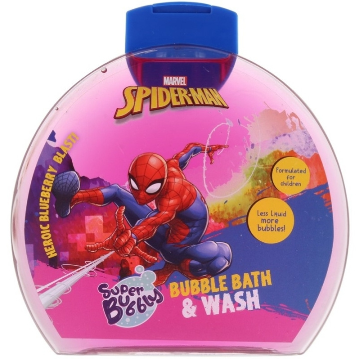 Marvel Spider-Man Super Bubbly Bubble Bath & Wash 300ml i gruppen SKØNHED & HELSE / Hudpleje / Kropspleje / Bad & brusecreme hos TP E-commerce Nordic AB (D05600)