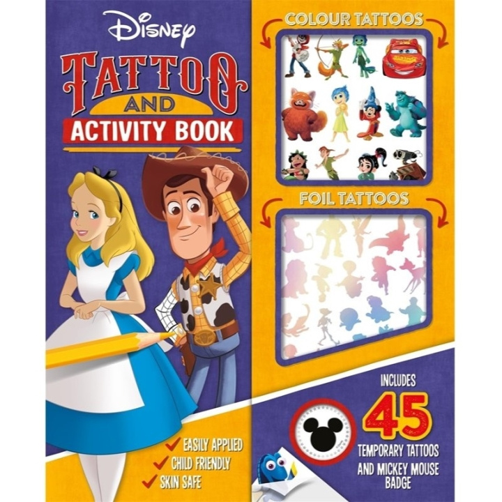 Disney Tattoo And Activity Book i gruppen LEGETØJ, BØRN & BABY / Legetøj / Hobbyartikler hos TP E-commerce Nordic AB (D05608)