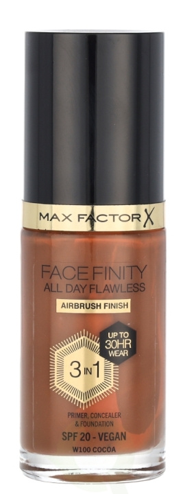 Max Factor Facefinity All Day Flawless 3 In 1 Foundation 30 ml W100 Cocoa i gruppen SKØNHED & HELSE / Makeup / Makeup ansigt / Foundation hos TP E-commerce Nordic AB (D05836)