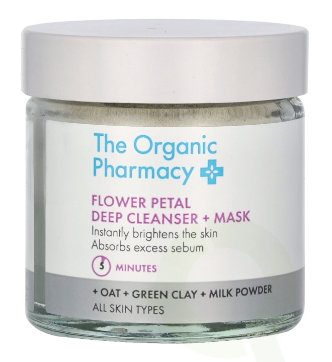 The Organic Pharmacy Flower Petal Deep Cleanser & Mask 40 g i gruppen SKØNHED & HELSE / Hudpleje / Ansigt / Masker hos TP E-commerce Nordic AB (D06272)