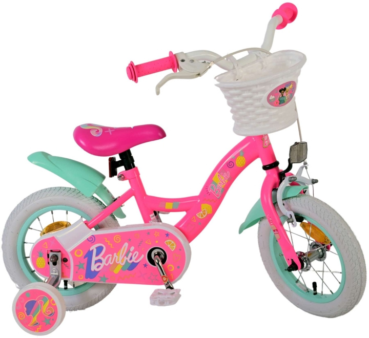 Volare Børnecykel 12 - Barbie (31254-SACB) i gruppen LEGETØJ, BØRN & BABY / Udeleg & Sport / Cykler og scootere hos TP E-commerce Nordic AB (D06375)