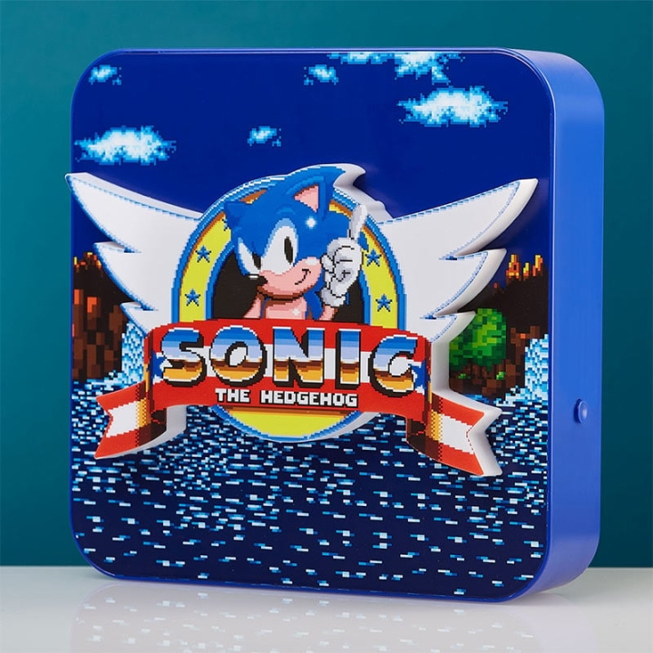 Numskull Sonic the Hedgehog 3D skrivebordslampe / væglampe i gruppen LEGETØJ, BØRN & BABY / Børneværelse / Belysning til børn / Bordlamper hos TP E-commerce Nordic AB (D06389)